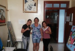 Assessora em Gestão da Cultura Roberta, professora de Artes Carla e Superintendente Marciene Rodrigues